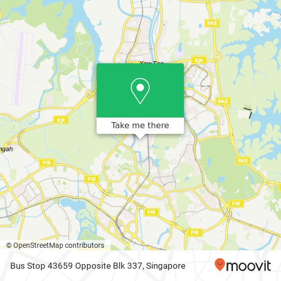Bus Stop 43659 Opposite Blk 337 map