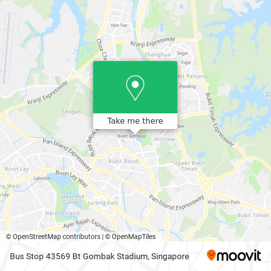 Bus Stop 43569 Bt Gombak Stadium地图