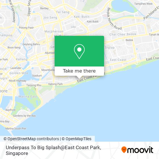 Underpass To Big Splash@East Coast Park map