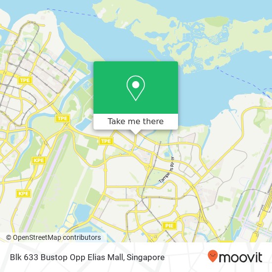 Blk 633 Bustop Opp Elias Mall map