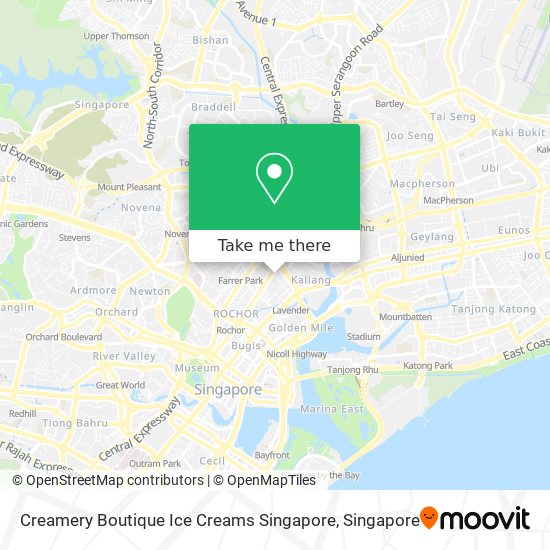 Creamery Boutique Ice Creams Singapore地图