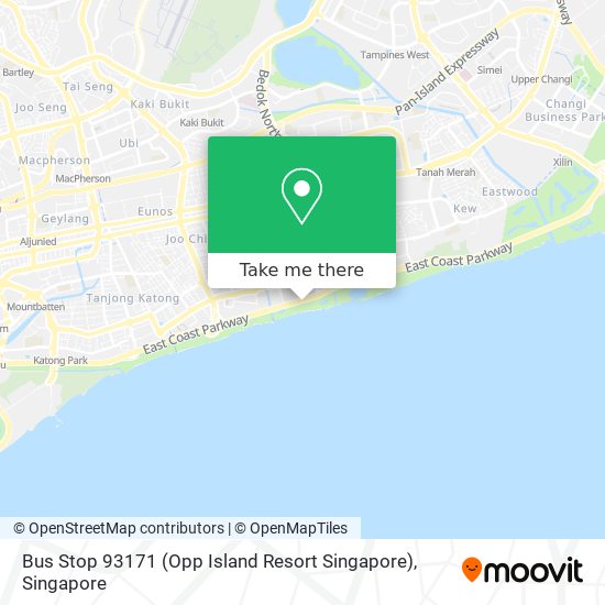 Bus Stop 93171 (Opp Island Resort Singapore)地图