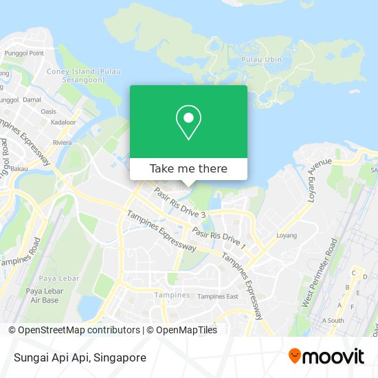 Sungai Api Api map