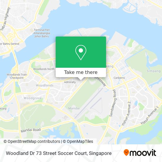 Woodland Dr 73 Street Soccer Court map