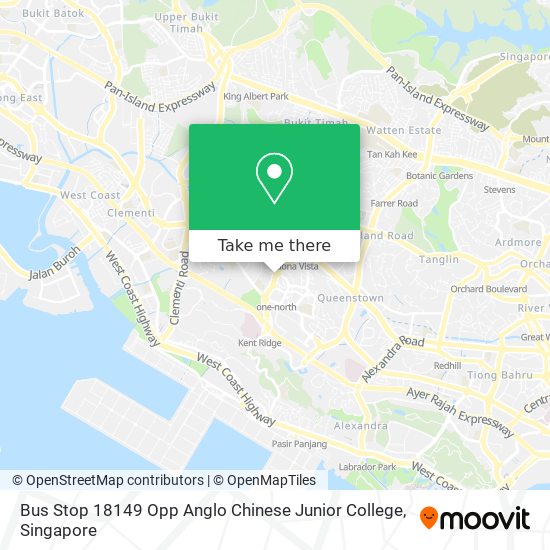 Bus Stop 18149 Opp Anglo Chinese Junior College地图
