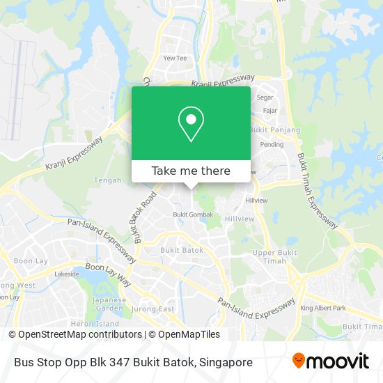 Bus Stop Opp Blk 347 Bukit Batok map