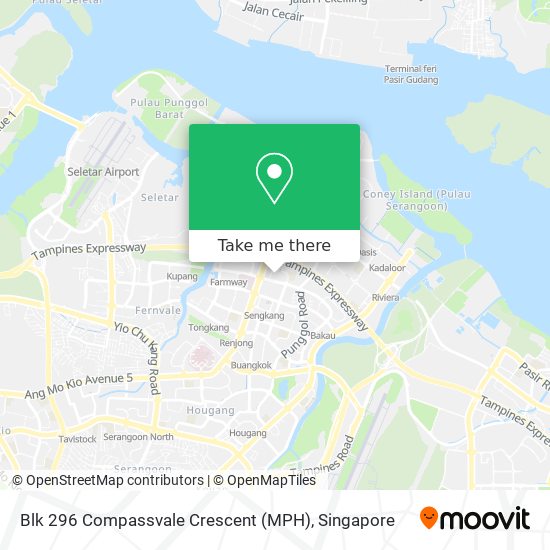 Blk 296 Compassvale Crescent (MPH)地图