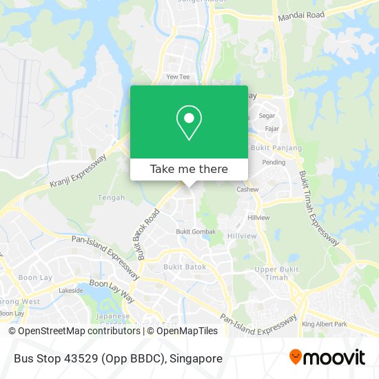 Bus Stop 43529 (Opp BBDC) map