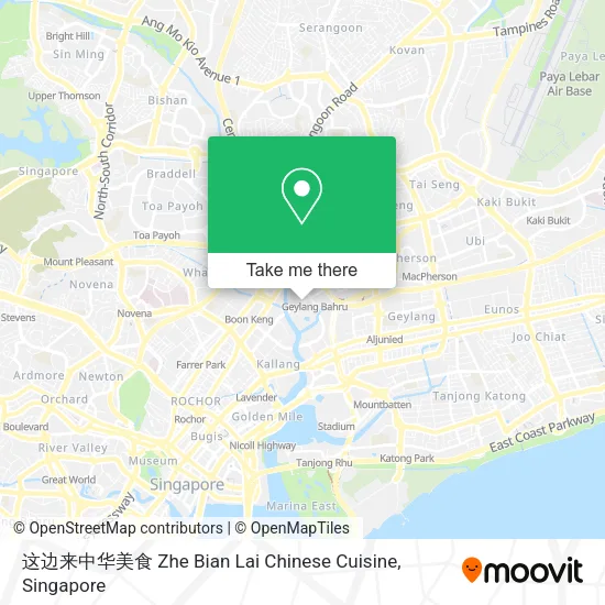 这边来中华美食 Zhe Bian Lai Chinese Cuisine map