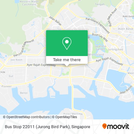 Bus Stop 22011 (Jurong Bird Park) map