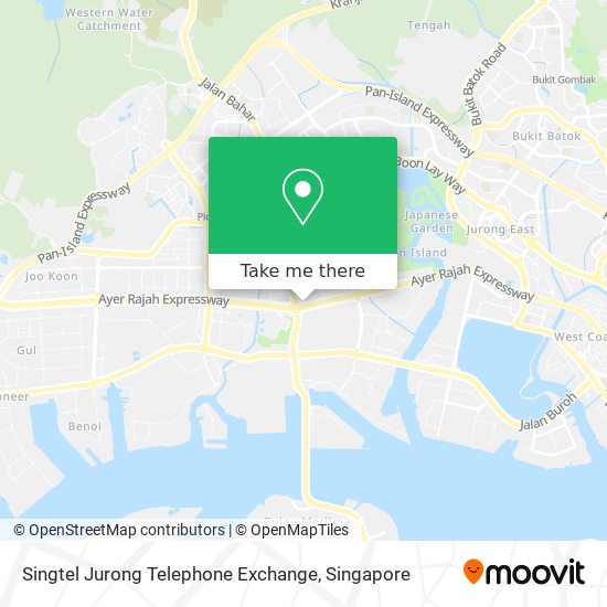Singtel Jurong Telephone Exchange map