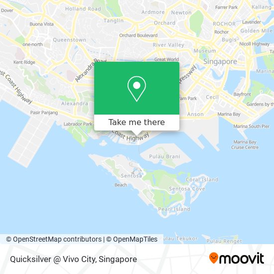 Quicksilver @ Vivo City map
