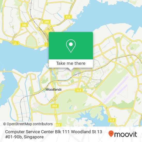 Computer Service Center Blk 111 Woodland St 13 #01-90b map