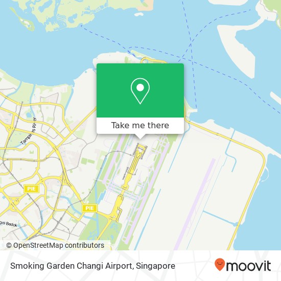 Smoking Garden Changi Airport map