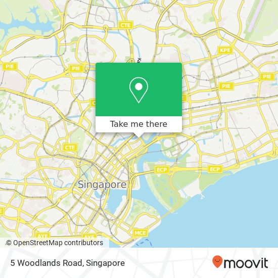 5 Woodlands Road map