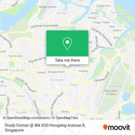 Study Corner @ Blk 650 Hougang Avenue 8 map