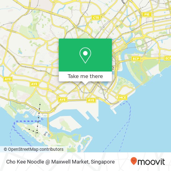 Cho Kee Noodle @ Maxwell Market map