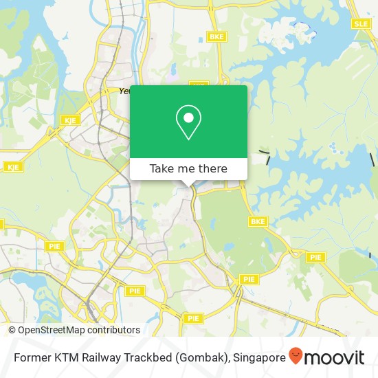 Former KTM Railway Trackbed (Gombak) map