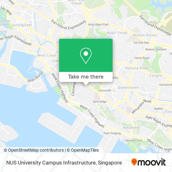 NUS University Campus Infrastructure map