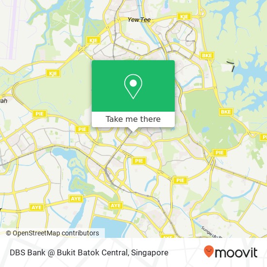 DBS Bank @ Bukit Batok Central map
