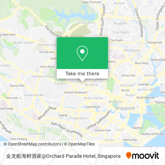 金龙船海鲜酒家@Orchard Parade Hotel map
