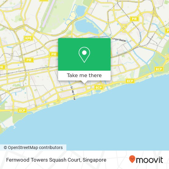 Fernwood Towers Squash Court map