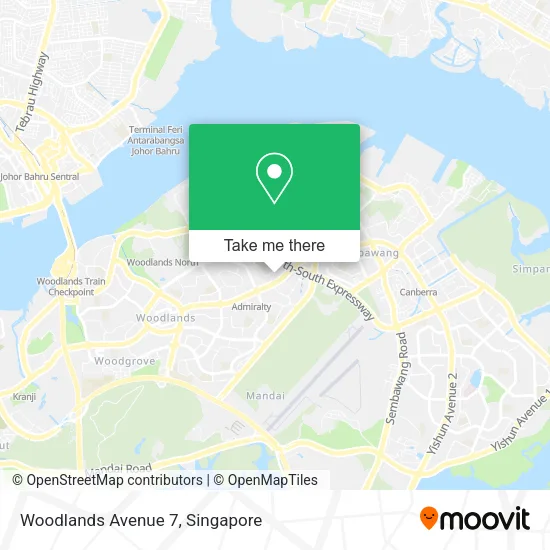 Woodlands Avenue 7 map