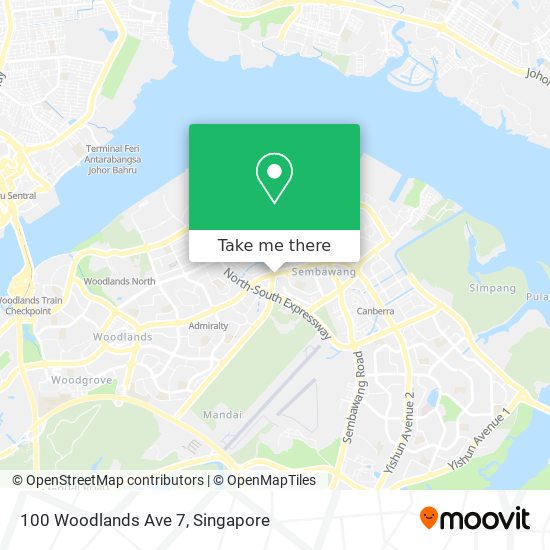 100 Woodlands Ave 7地图