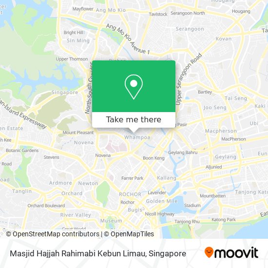 Masjid Hajjah Rahimabi Kebun Limau地图