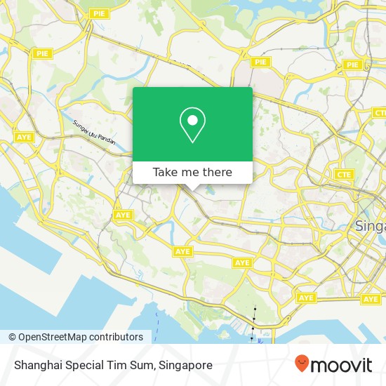 Shanghai Special Tim Sum map