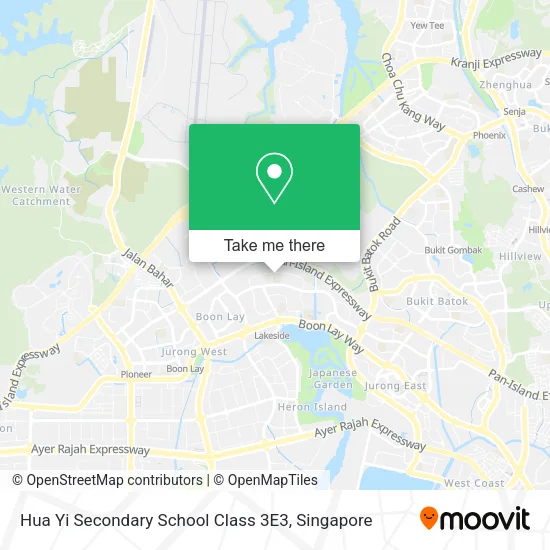 Hua Yi Secondary School Class 3E3 map