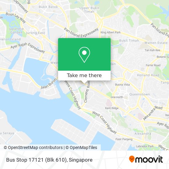 Bus Stop 17121 (Blk 610) map