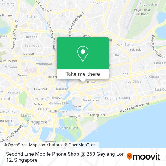 Second Line Mobile Phone Shop @ 250 Geylang Lor 12 map