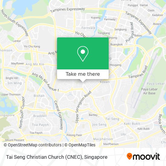 Tai Seng Christian Church (CNEC) map