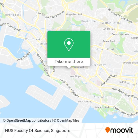 NUS Faculty Of Science map