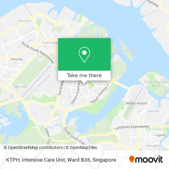 KTPH, Intensive Care Unit, Ward B36 map