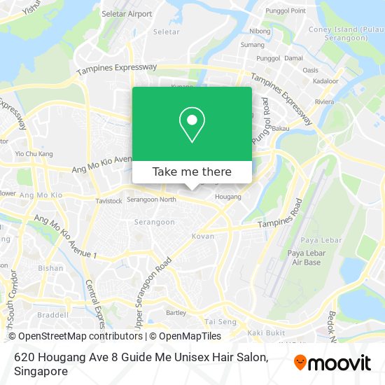 620 Hougang Ave 8 Guide Me Unisex Hair Salon map