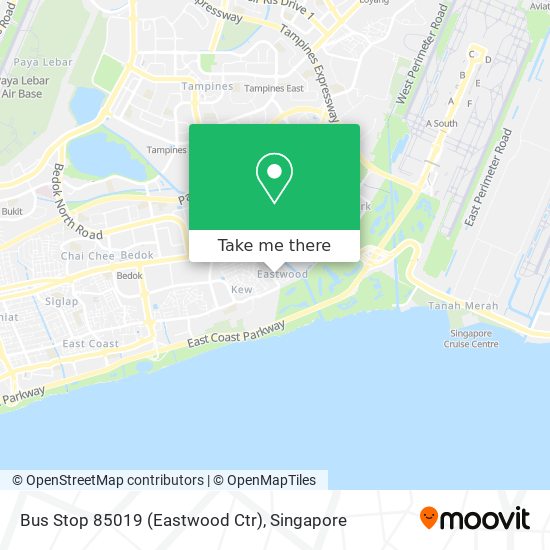 Bus Stop 85019 (Eastwood Ctr) map