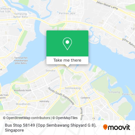 Bus Stop 58149 (Opp Sembawang Shipyard G 8) map