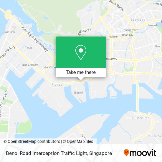 Benoi Road Interception Traffic Light map