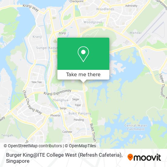 Burger King@ITE College West (Refresh Cafeteria) map