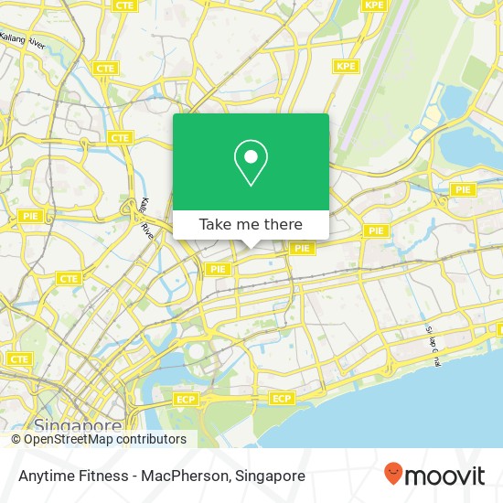 Anytime Fitness - MacPherson map