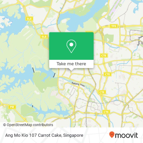 Ang Mo Kio 107 Carrot Cake map