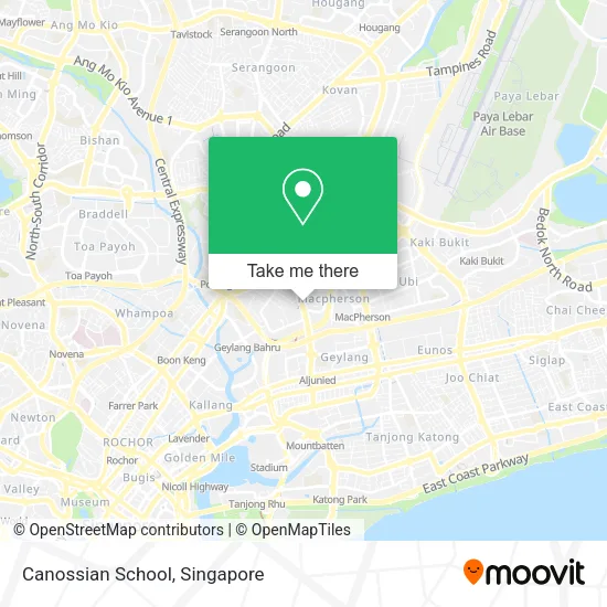 Canossian School map