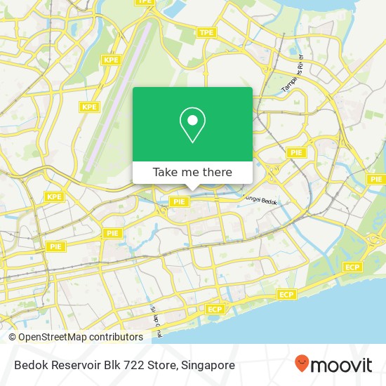 Bedok Reservoir Blk 722 Store map