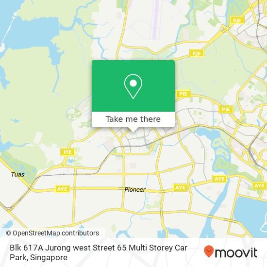 Blk 617A Jurong west Street 65 Multi Storey Car Park map