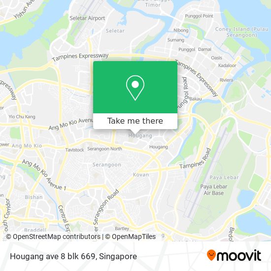 Hougang ave 8 blk 669地图