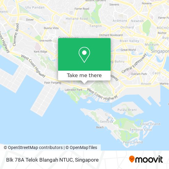 Blk 78A Telok Blangah NTUC地图