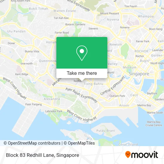 Block 83 Redhill Lane map