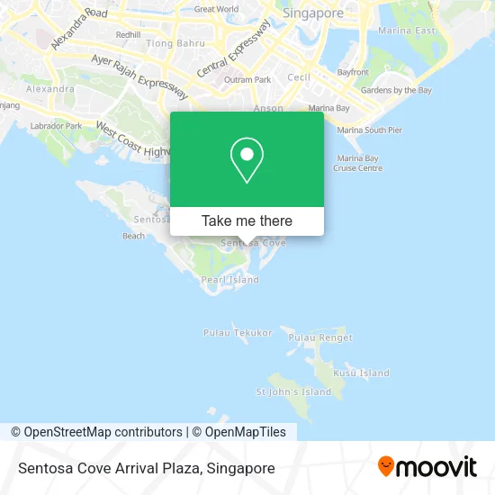 Sentosa Cove Arrival Plaza map